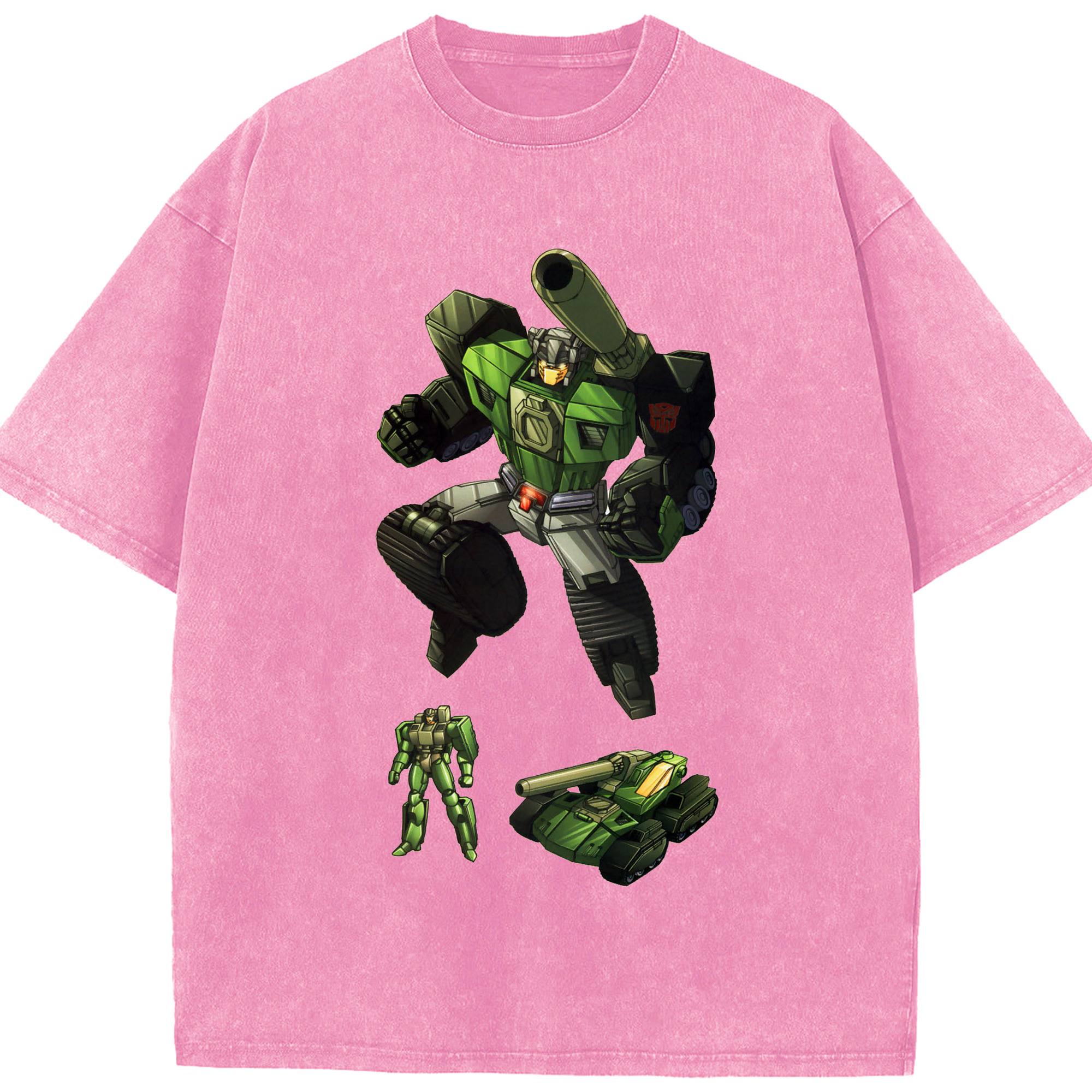 （画像用）  綿100% ヴィンテージ風 半袖Tシャツ（フロントプリント）